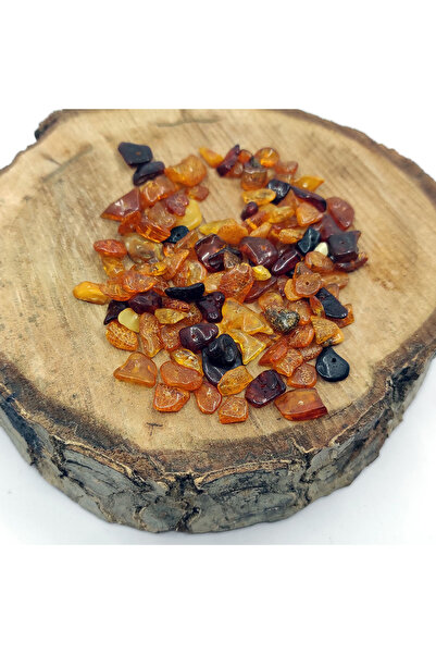 ByKolyeucum 5 Adet Doğal Delikli Doğal Kehribar Taşı