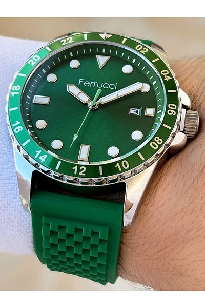 Ferrucci Special Design Waterproof Silicone Cord Men's Wrist Watch