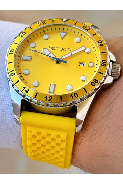 Ferrucci Special Design Waterproof Silicone Cord Men's Wrist Watch