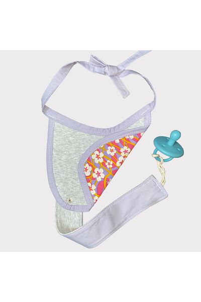 LusnikaStore Baby Collar & Pacifier Strap Set Organic