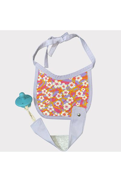 LusnikaStore Baby Collar & Pacifier Strap Set Organic