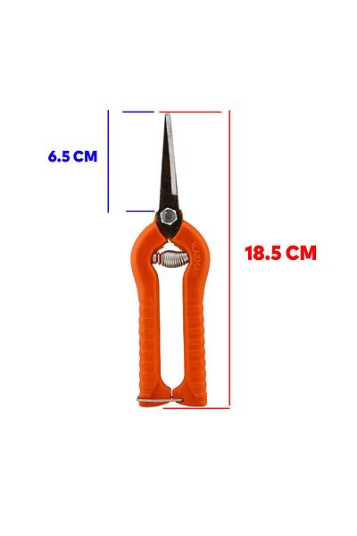 NZB Pointed Pruning Vineyard Scissors Garden Plant Flower Rose Tree Grape Rod Branch Pruning Cutting Knife Scissors 185 mm