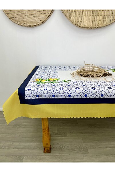 KURULAR RİZE BEZLERİ نموذج ورقة الليمون غطاء طاولة بدون فئة