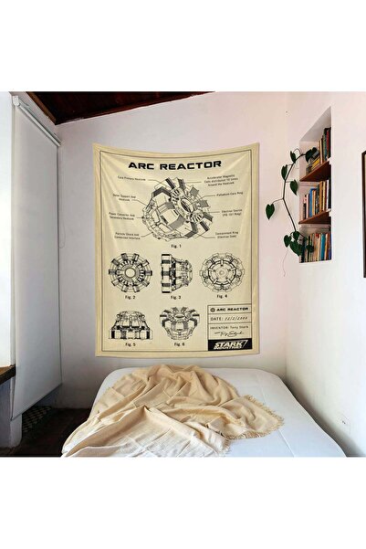The Lucid Lab Arc Reactor Vintage- Eskitme Efektli Iron Man Duvar Örtüsü