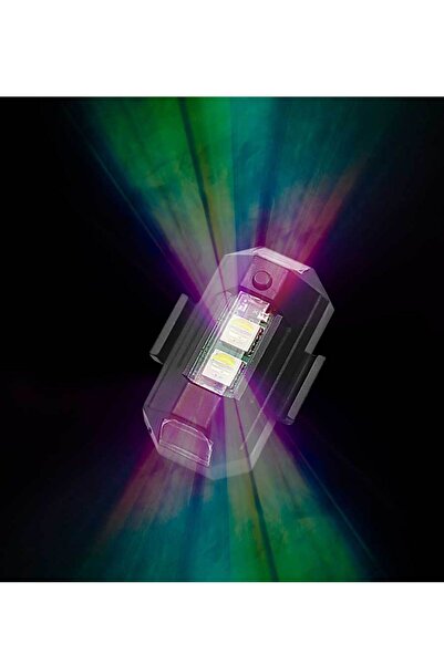 Genel Markalar SP103 Şarjlı 7 Renkli Led Flaşör Siyah Uyumlu