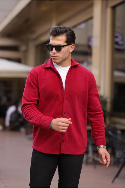 Stilkombin Oversize Düz Polar Gömlek XC U 200