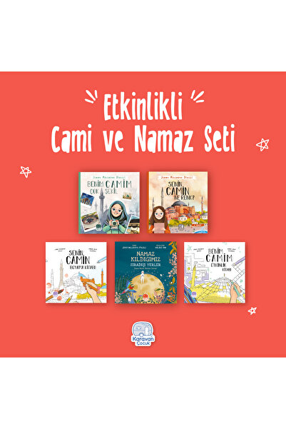 Karavan Çocuk Etkinlikli Cami ve Namaz Seti (5 Kitap)