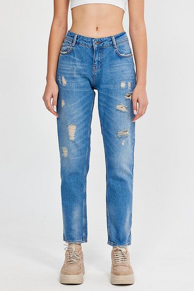 ALEXANDERGARDI ALEXANDERGARDY SPECIAL COLLECTION RUBBLE DETAILED DENIM PANTS (AG-1051G)