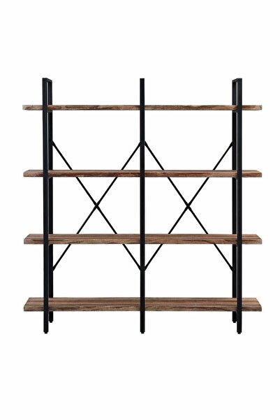 Genel Markalar Umutpark Metal Ahşap Duble Raflı Kitaplık.