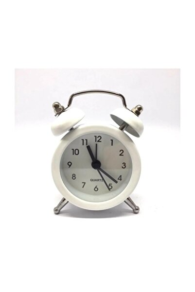 Genel Markalar Genel MarkalarBeyaz Mini Masaüstü Analog Dekoratif Çalar Saat ...