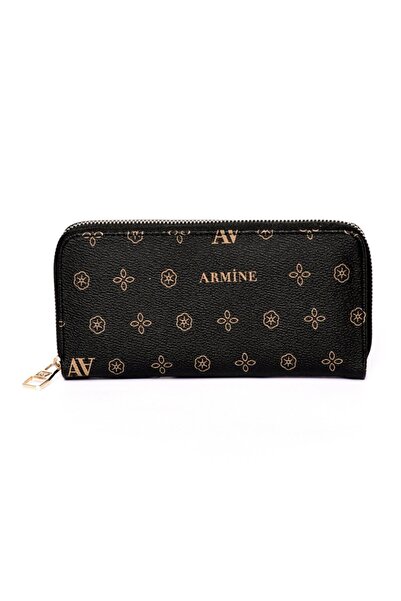 Armine C05 Armine Siyah Baskılı Cüzdan