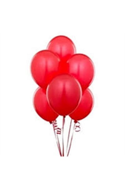 Doğumgünü Marketim Metallic Balloon 10 Pieces Red