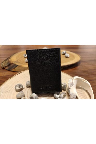 GUARD Leather Card Holder with Mechanism