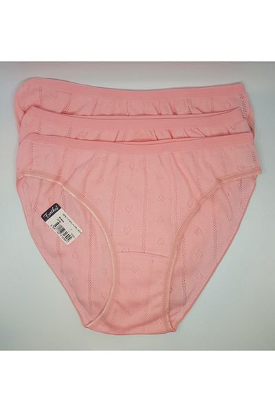 Tutku Chiloți de bikini jacquard Salmon Color 12 Pachet Fua Shop 679