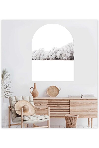 Sticker Sepetim Kar Ve Orman Bohem Овальний наклейка на двері