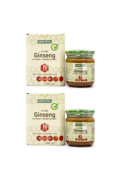Aksu Vital Ginseng Bee Milk Honey Pollen (n) 13,000 mg. X 2 Pcs