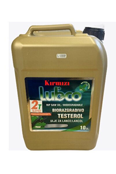 LUBCO 2t Yağ Kırmızı 2 Zamanlı Motor Yağı Benzinli Testere Ve Tırpan Yağı 10 L