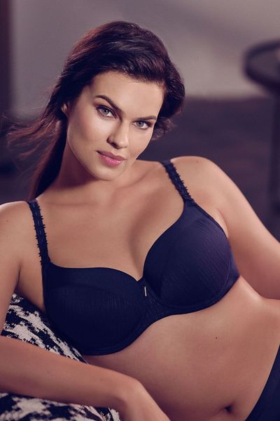 Lisca Sutien subțire din burete cu sârmă albastră pentru femei