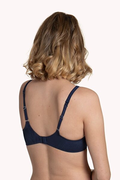 Lisca Жіночий синій бюстгальтер з банечками та тонкою пінопластовою підкладкою