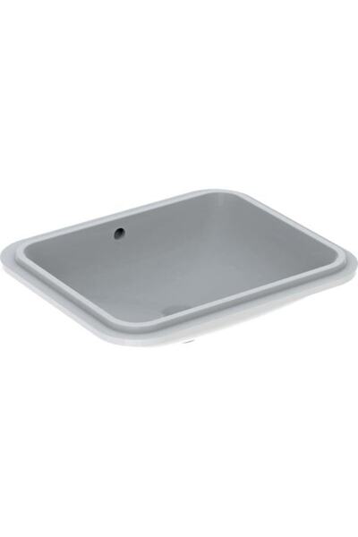 Geberit Variform 500.764.01.2 Tezgah Altı Lavabo, Dikdörtgen, Beyaz 50 Cm