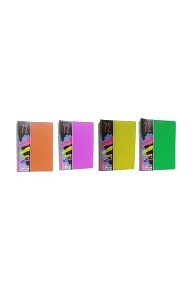 Mikro Spiral Plastic Cover Notebook A4 72 Sheets Unlined - Pack of 4