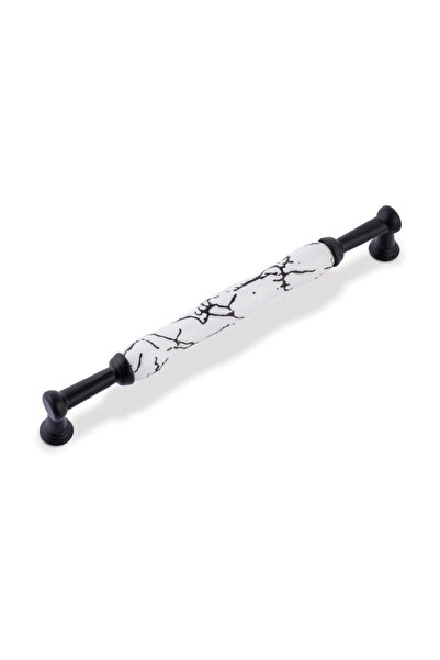 Akfil Seraks - 192 Mm Porselen Kulp - Siyah Yakamoz-siyah Sarmal Esinti Desen