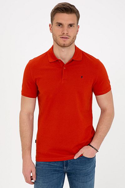 Pierre Cardin Tile Slim Fit Basic Polo T-Shirt με λαιμόκοψη