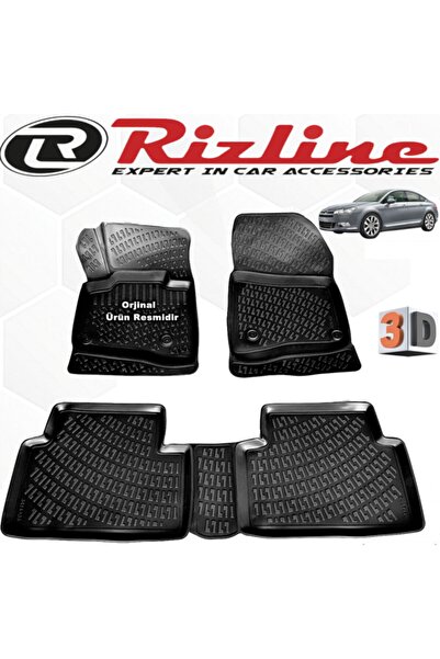 Rizline Citroen C5 3d Paspas Havuzlu Sedan 2008 - 2015 Arası 4 Parça Siyah Set