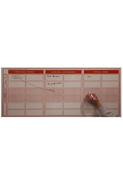 Kaizen Market Manyetik Yapışkanlı To Do List - Yapılacak Işler Planlama Tablosu