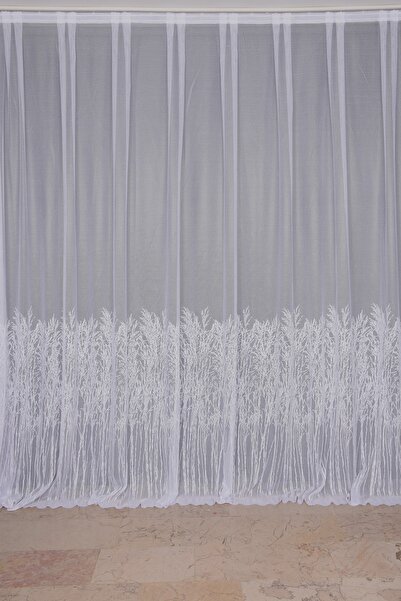 AKÇA TEKSTİL ΣΧΕΔΙΟ ΚΥΤΤΑΡΙΝΟ ΛΕΥΚΟ ΧΡΩΜΑ ΜΟΝΟ ΦΛΑΝΤΙΣΤΟ Πλισέ Κουρτίνα Προετ...