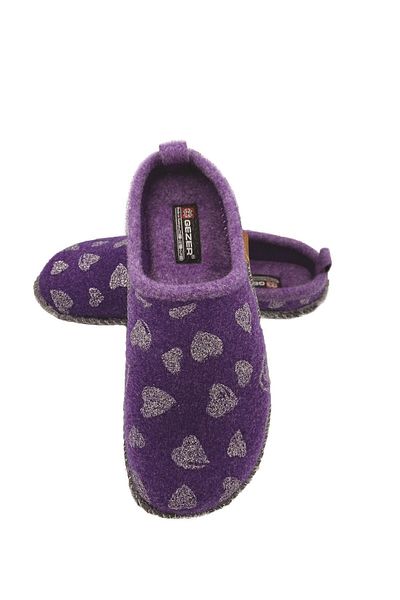 GEZER Women's Purple Winter Felt House Slippers 12940.00