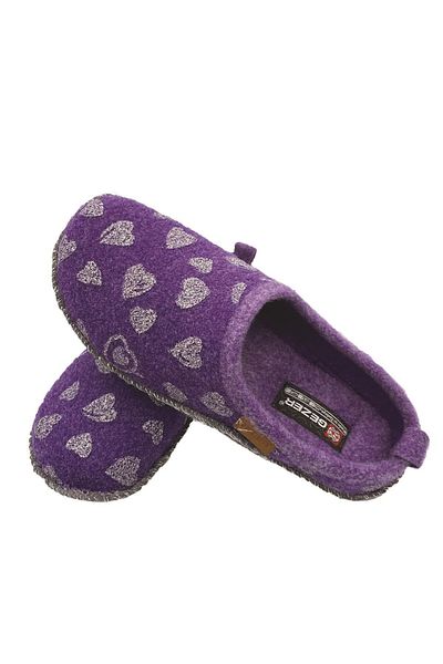 GEZER Women's Purple Winter Felt House Slippers 12940.00