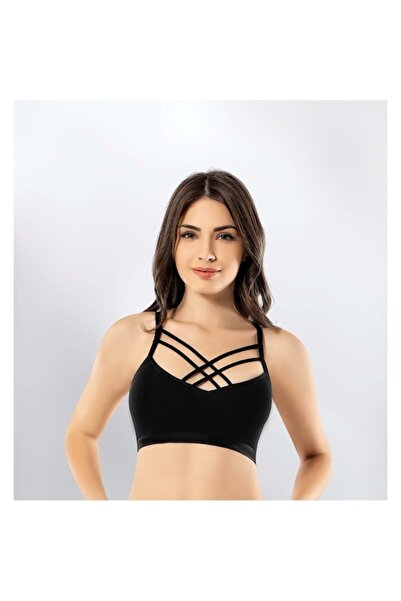 CANYILDIZ Bustieră de damă cu curea neagră din frânghie