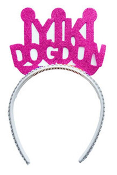 parti sürprizi Честит рожден ден, бляскава розова корона