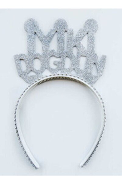 parti sürprizi Καλή ημέρα γενεθλίων Glitter Silver Crown 1 Τεμάχιο