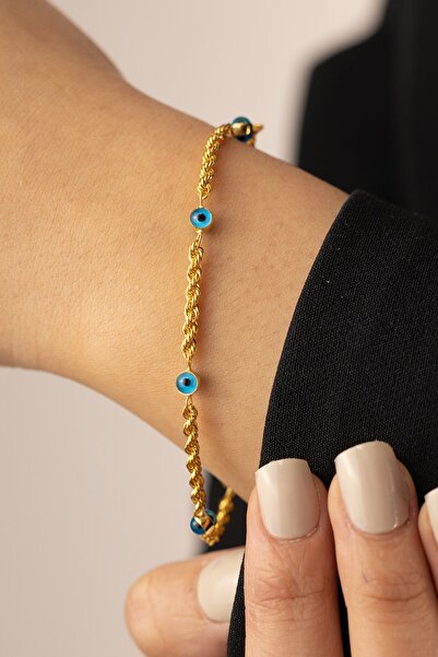 YAVUZ KUYUMCULUK Altın Halat Göz Bileklik