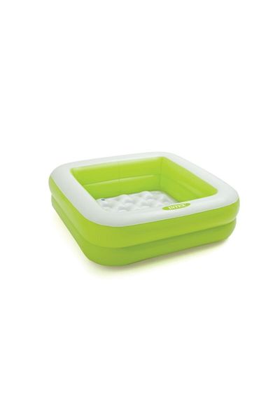 Intex Soft Bottom Mini Square Pool Green 85X85X23 cm