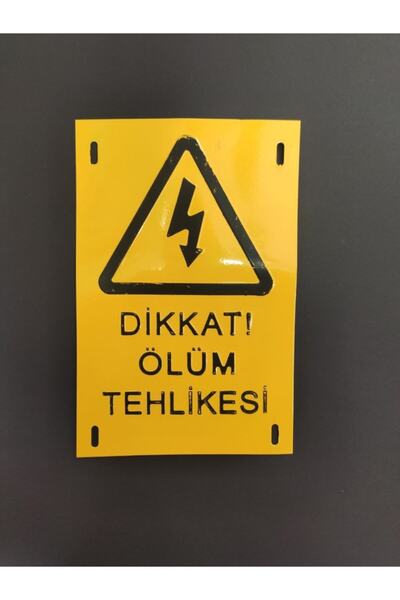 Çetsan Ölüm Tehlikesi Levhası Metal