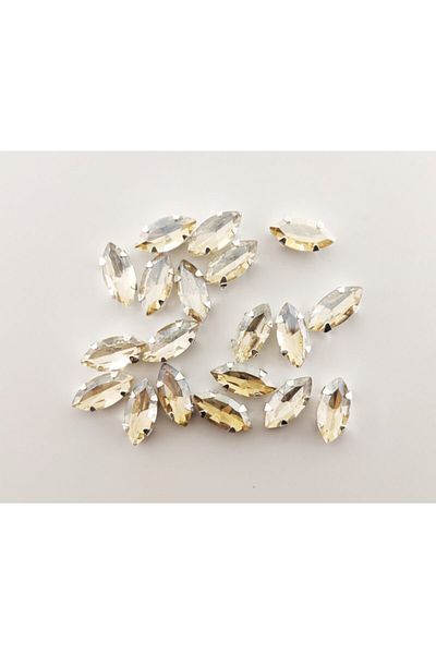 yiğit aksesuar 7x15(1.5 Cm) Shuttle Case Planted Glass Stone 50 Pieces