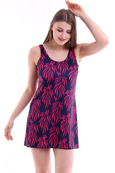 MOON SAND Γυναικείο μαγιό Aykum, Lycra Navy Blue μοτίβο United