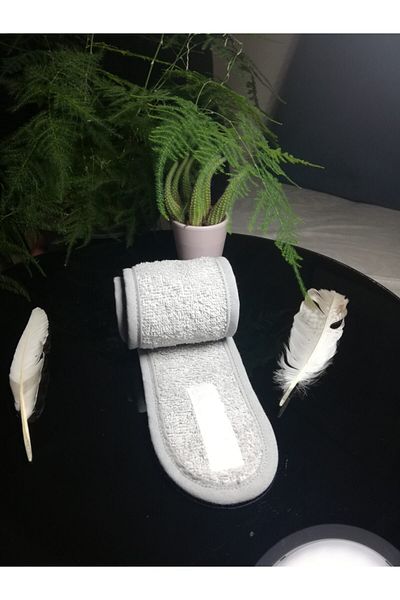 MEŞELİ TEKSTİL Gray Color Makeup Hair Band