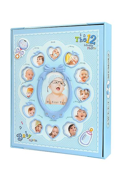 Birlik Fotoğrafçılık 12 Month Blue Baby Album - 6013m