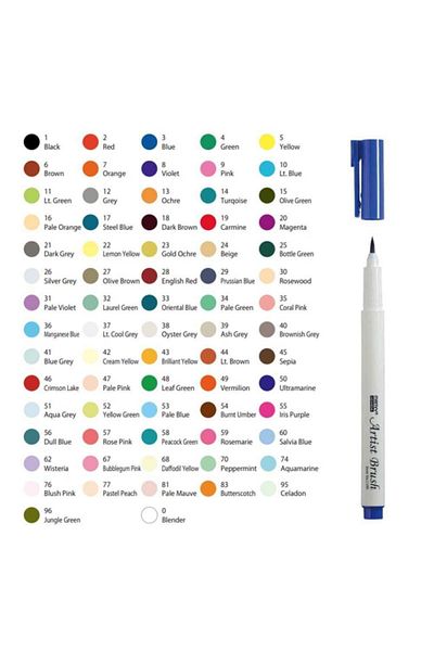 Marvy Artist Brush - Brush Tip Pen 18 Dark Brown