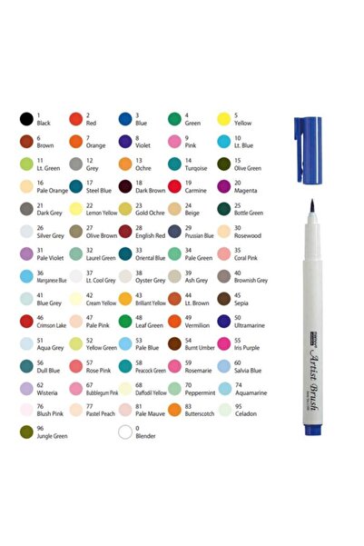 Marvy Artist Brush - Fırça Uçlu Kalem 43 Brilliant Yellow