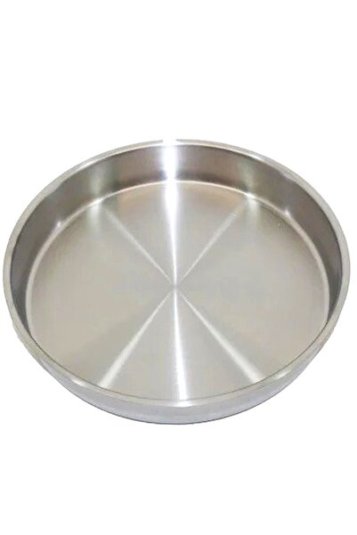 yeni11 صينية فرن دائرية من الفولاذ المقاوم للصدأ، قطرها 38 سم