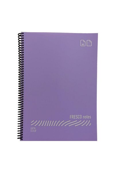 Gıpta Fresco A4 Plastic Cover 60 Sheets Squared Spiral Notebook