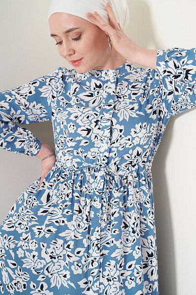 Bigdart 2144 Rochie cu guler cu model