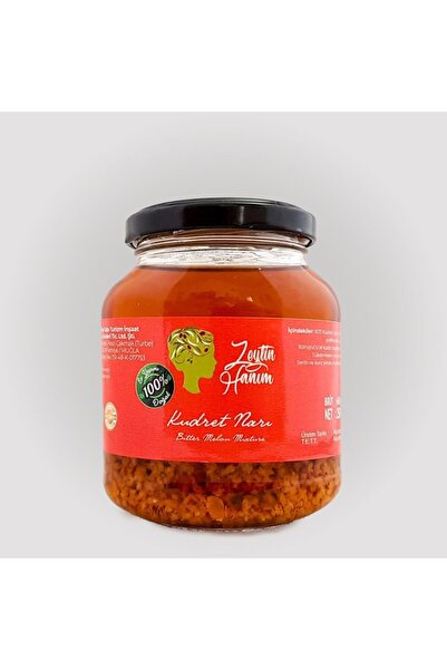 ZEYTİN HANIM Kudret Narı Brüt 450gr (polifenollü Zeytinyağında Çözünmüş)
