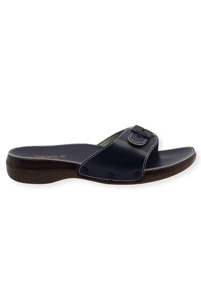 Ceyo Γυναικείες ανατομικές παντόφλες Navy Blue 6500 Minelli