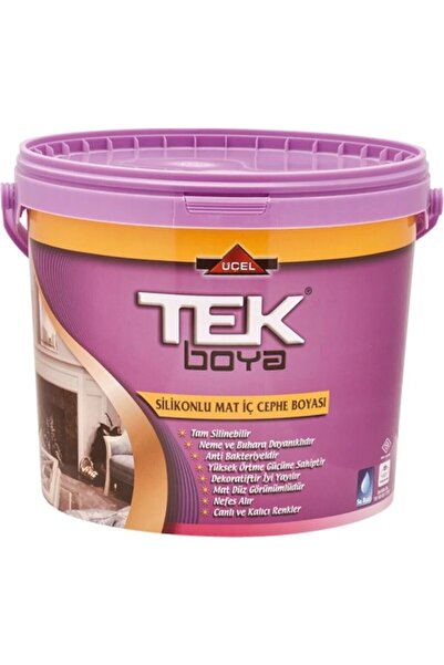 Genel Markalar Tek Silikonlu Ipek Mat Plastik Beyaz Boya